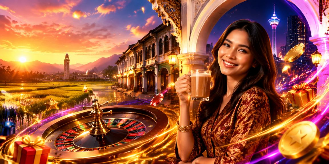 Pemain Malaysia menikmati permainan roulette dalam talian dengan suasana kasino yang menarik di Kedah